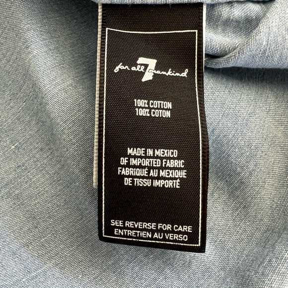 7 For All Mankind - denim button up - size unk - Picture 7 of 7